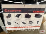New AGT 9 Piece Mini Excavator Attachment Set