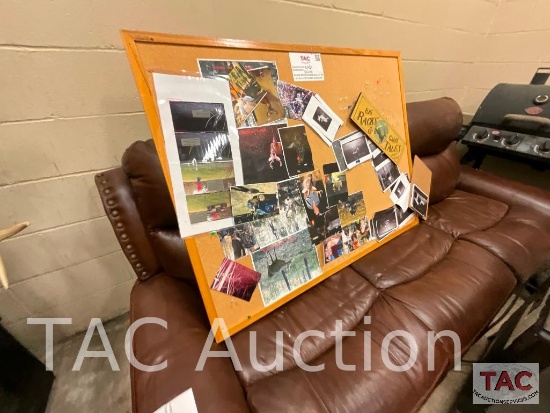 Wood Framed Bulletin Board