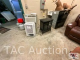 Lot of (2) Window Air Conditioner Units AND Electric Fireplace