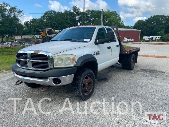 2010 Dodge Ram 4X4 Four Door Flatbed Pick Up Truck