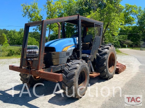 New Holland TS6030 Woods Boss 4X4 Tractor With Rotary Mower