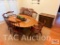 Dining Room Set With With Extra Chairs And Serving Cart