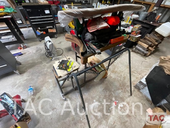 Caldwell Lead Sled Shooting Bench With Spotting Scope And Tripods
