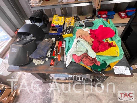 4ft X 3ft Welding Table With Helmets And Gloves