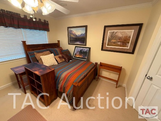 Bedroom Set With Artwork