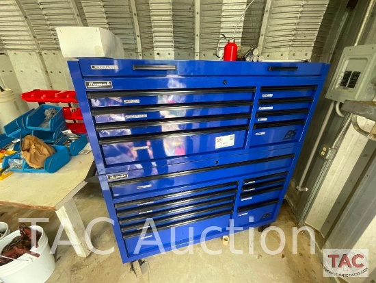 Homak Rolling Toolbox With Top Box And Tools