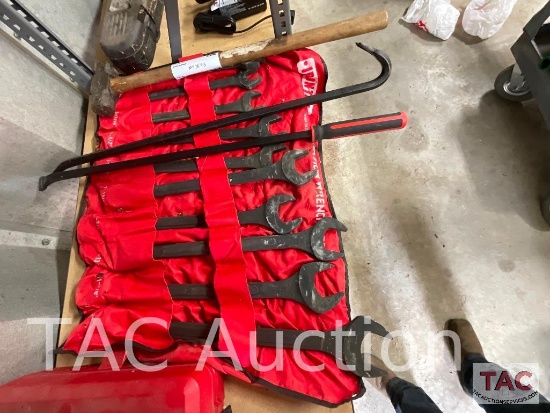 Oversized Wrench Set With Hammer And Pry Bars