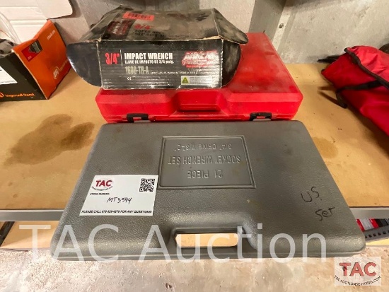 3/4in Air Impact Gun With Socket Sets