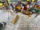 DeWalt DW715 Compound Miter Saw With Stand And (2) Sawhorses