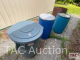 Burn Barrel, Empty 55 Gallon Drums, Trash Can
