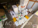Various Weed Killer Jugs, Fertilizer And Hand Sprayers