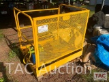 Fork Mount Manlift Basket With Safety Harness
