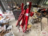 2 Ton Hydraulic Engine Hoist With Come-Along And 1 Ton Overhead Chain Hoist