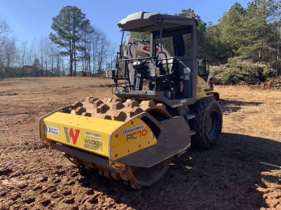 2017 Wacker Neuson RC70 Sheeps Foot Roller