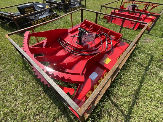 New Heavy Duty 72in Brush Cutter Skid Steer Attachment