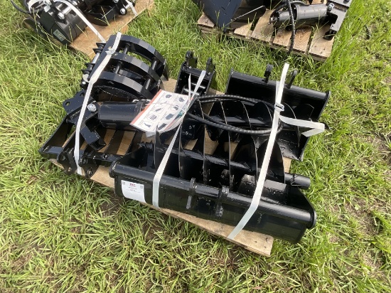 New 9 Piece Mini Excavator Attachment Set