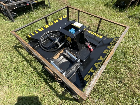New 54in Mini Excavator Brush Cutter Attachment