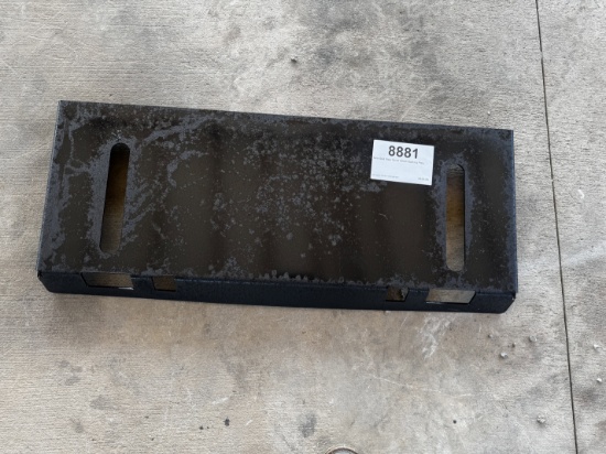 New Skid Steer Quick Attach Backing Plate