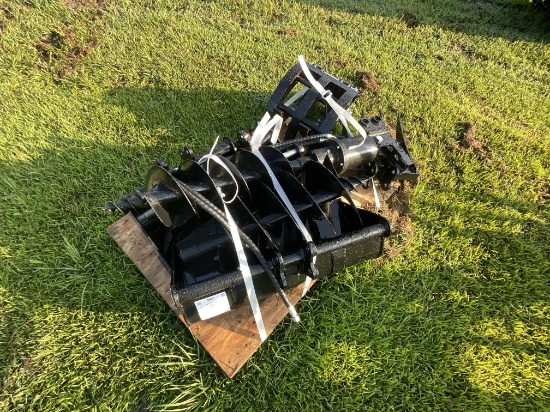 New 9 Piece Mini Excavator Attachment Set