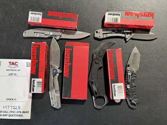 Set Of 5 Kershaw Pocket Knives