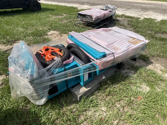 New ET13 3 Wheeled Electric Cart With Dump Bed