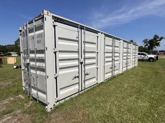 One-Trip High Cube 40ft Shipping Container With 4 Side Doors