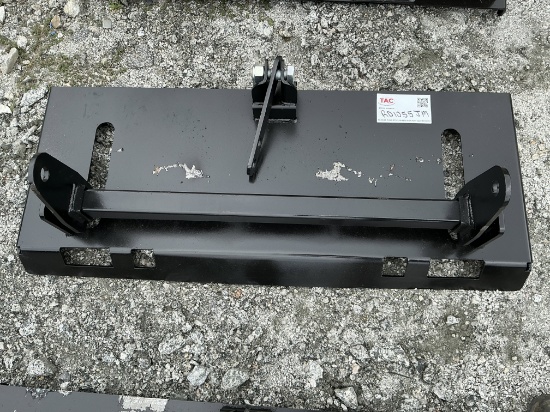 New Skid Steer Quick Attach Backing Plate With 3 Point Hitch