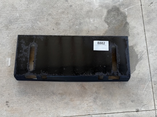 New Skid Steer Quick Attach Backing Plate