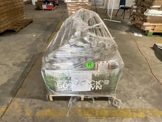 Pallet Of Burlap Grass Mats