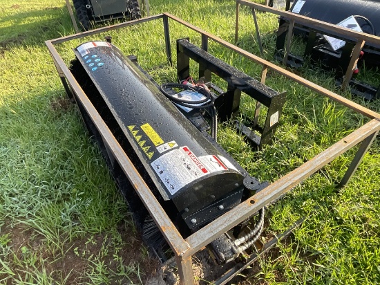 New 72in Skid Steer Rotary Angle Broom