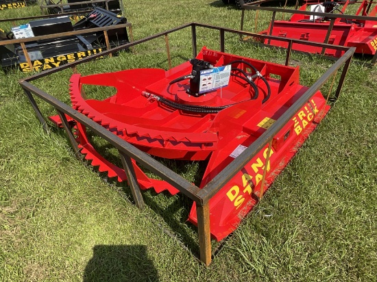 New Heavy Duty 72in Brush Cutter Skid Steer Attachment