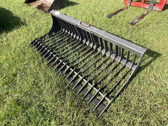 72in Skid Steer Rock Bucket Attachment