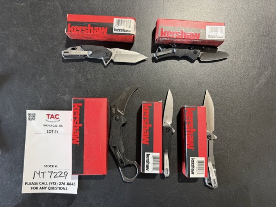 Set Of 5 Kershaw Pocket Knives