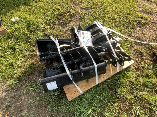 New 9 Piece Mini Excavator Attachment Set