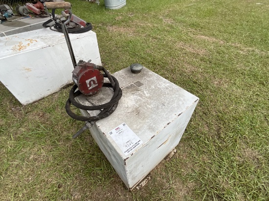 50 Gallon Portable Fuel Tank With Hand Pump