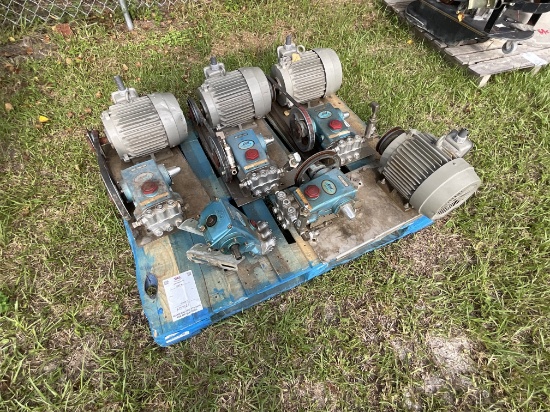 Pallet Of Electric Motors And Pressure Pumps