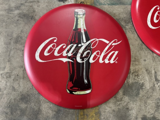 Round Coca-Cola Sign