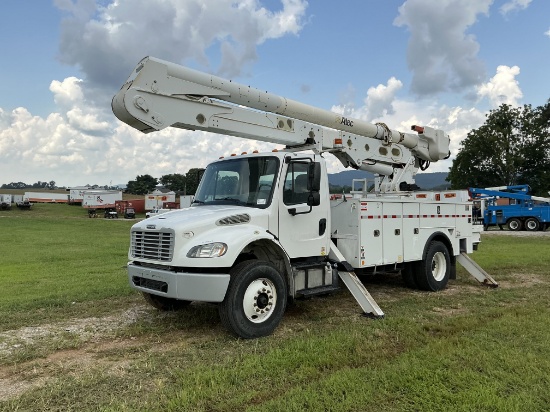 2018 FREIGHTLINER M2 106 BUCKET TRUCK w/ ALTEC AN-OC55, 60FT MATERIAL HANDLING TWO MAN BUCKET