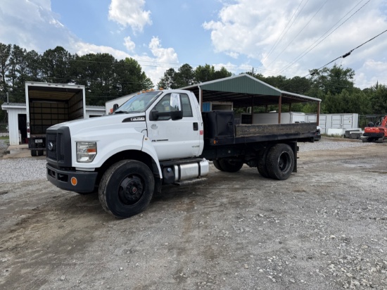 2016 Ford F-750 SD 14ft Flatbed Stake Body Truck