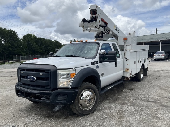 2015 Ford F-550 Super Duty 4x4 Super Cab AT40M Bucket Truck