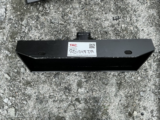 New Mini Skid Steer Quick Attach Backing Plate With Trailer Hitch Receiver