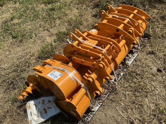 New / Unused (8) Mini Excavator Attachments