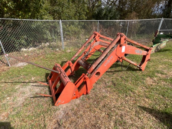 Kubota LA1301S Loader Arms Attachment With Hay Spear