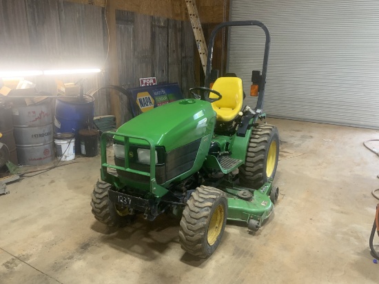 John Deere 4110 4X4 Tractor With 60 Inch Mid Mounted Mower