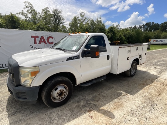 2015 Ford F350 Super Duty Regular Cab Service Body Pickup Truck