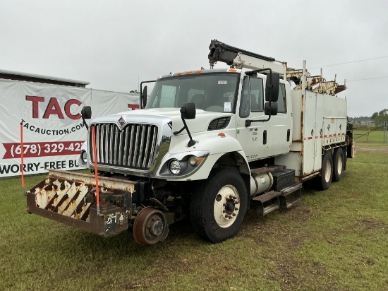 2014 International Workstar 7400 T/A Crew Cab Hi-Rail Service Truck w/ IMT 14/98 Series Crane