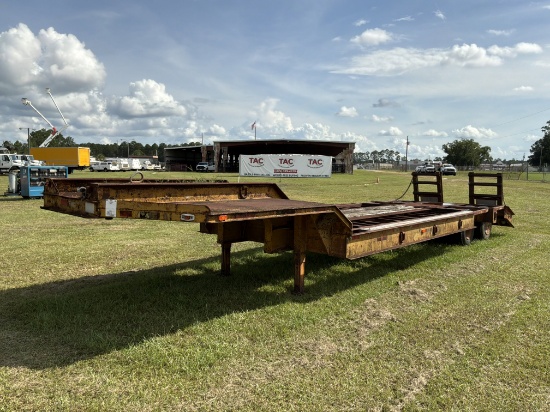 Lowboy trailer