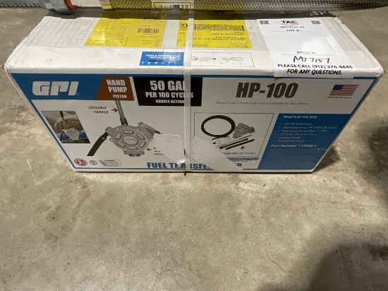 GPI Hand Operated Fuel Transfer Pump
