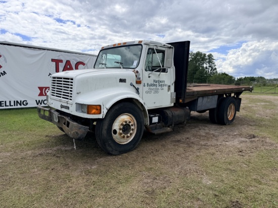1997 International 4900 Flatbed Dump Truck