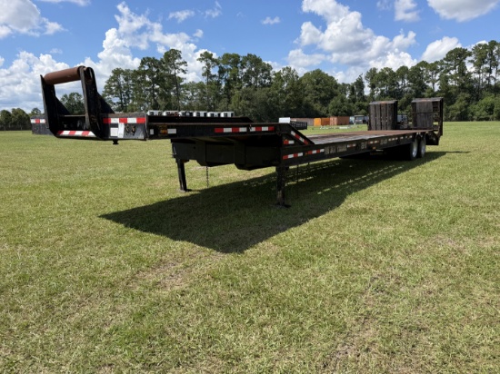 47FT LOWBOY TRAILER w/ HYDRAULIC RAMPS